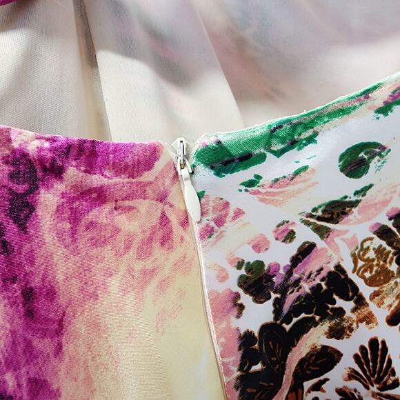 Vtg B. Darlin Y2K Halter Satin Maxi Dress 11/12 Formal Resort Cruise Mardi Gras - Picture 9 of 16